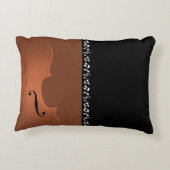 バイオリン音楽楽器 アクセントクッション (裏面)