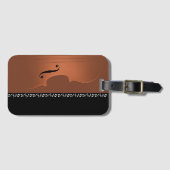 バイオリン音楽楽器 ラゲッジタグ (正面横)