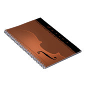 バイオリン音楽楽器(中)ノート ノートブック (右側)