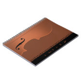 バイオリン音楽楽器(中)ノート ノートブック (左側)