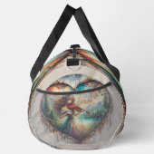 バイオリン音楽素朴ハートガールラージ ダッフルバッグ (右)