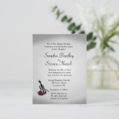 バイオリン音楽結婚式招待状 招待状 (スタンド正面)