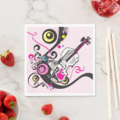 バイオリン音楽 スタンダードランチョンナプキン (インサイチュ)