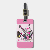 バイオリン音楽 ラゲッジタグ (正面縦)