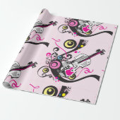 バイオリン音楽 ラッピングペーパー (アンロールド)