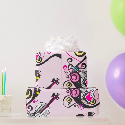 バイオリン音楽 ラッピングペーパー