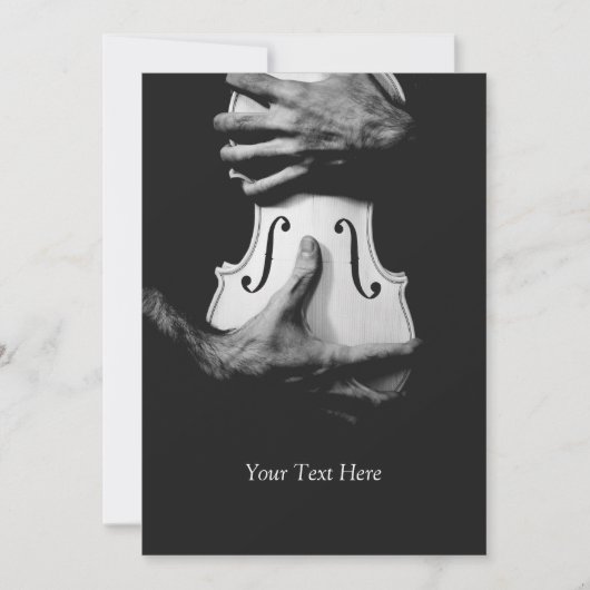 バイオリン音楽 招待状 (正面)