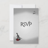 バイオリン音楽 結婚式 RSVP (裏面)