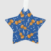 バイオリン音符パターン オーナメント (裏面)