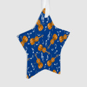 バイオリン音符パターン オーナメント (正面)