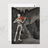 バイオリン骨格 ポストカード (正面/裏面)