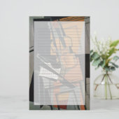 バイオリン1916年 便箋 (スタンド正面)