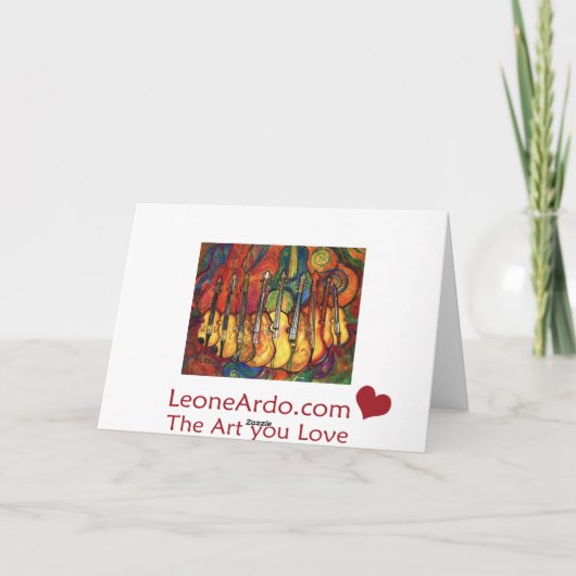 バイオリン カード (裏面)