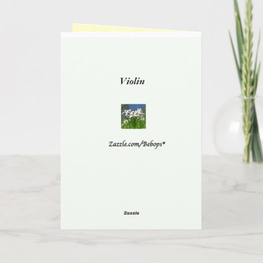 バイオリン カード (裏面)