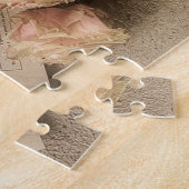 バイオリン，シートミュージック&フラワーズフォトパズル ジグソーパズル (側面)