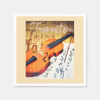 バイオリン スタンダードカクテルナプキン