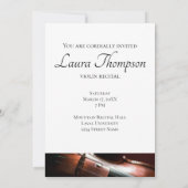 バイオリン・ストリングス・ミュージック・コンサート・リサイタル  招待状 (裏面)