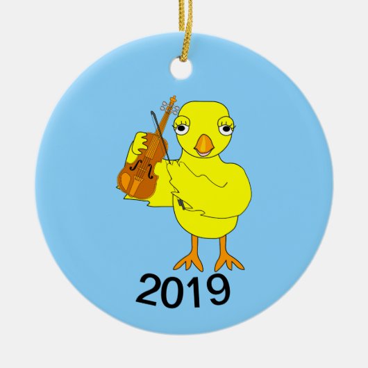 バイオリン セラミックオーナメント (正面)