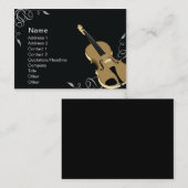 バイオリン-チャビー 名刺 (正面/裏面)