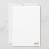 バイオリン、ハット＆ブーツ 5x7 ベビーシャワー招待状 招待状 (裏面)