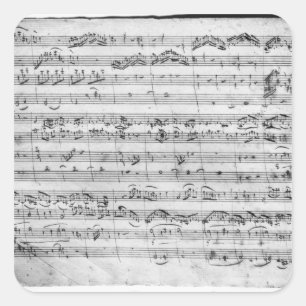バイオリン、ハープシコードおよびvioloncelloのためのGの専攻学生 スクエアシール