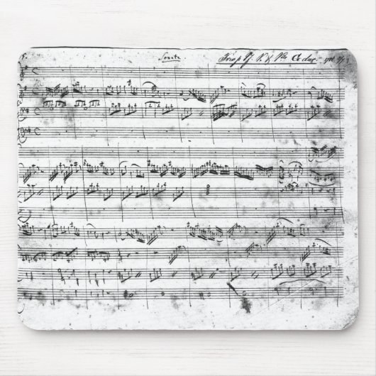 バイオリン、ハープシコードおよびvioloncello 2のためのGの専攻学生 マウスパッド (正面)