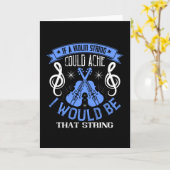 バイオリン - バイオリンの弦が痛むなら カード (黄色い花)