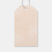 バイオリン、バレエシューズと蝶の誕生日 ギフトタグ (裏面)