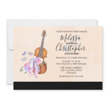 バイオリン、バレエシューズ、そして蝶のウェディング