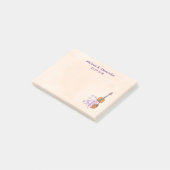 バイオリン、バレエ靴と蝶結婚の ポストイット (アングル)