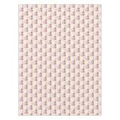 バイオリン、バレエ靴、花と蝶 テーブルクロス (正面)