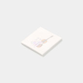 バイオリン、バレエ靴、花と蝶 ポストイット (アングル)