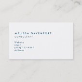 バイオリン、バレエ靴、花と蝶 名刺 (裏面)