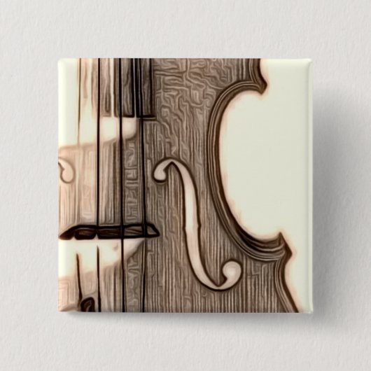 バイオリン、ビオラ、チェロか。 缶バッジ (正面)