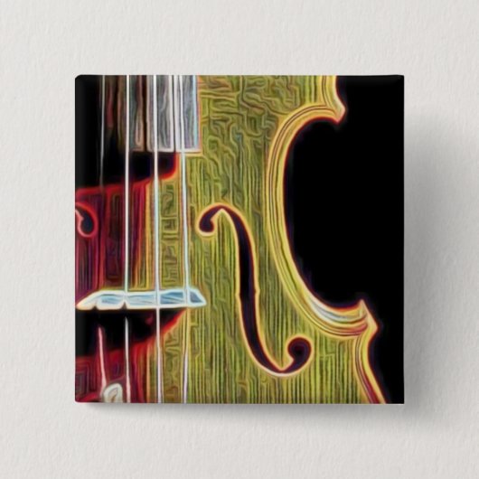 バイオリン、ビオラ、チェロか。 缶バッジ (正面)