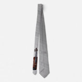 バイオリン-ブラシをかけられたPEWERの… ネクタイ (裏面)