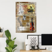 バイオリン ポスター (ホームオフィス)