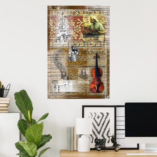 バイオリン ポスター (ホームオフィス)