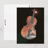 バイオリン ポストカード (正面/裏面)