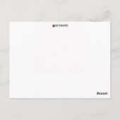 バイオリン ポストカード (裏面)