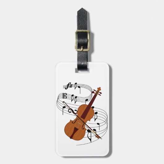 バイオリン ラゲッジタグ (正面縦)
