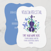 バイオリン・リサイタル 招待状 (正面/裏面)