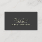 バイオリン·レッスン、インストラクター、音楽名刺 名刺 (裏面)