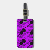 バイオリン、ロッキング愛_ ラゲッジタグ (正面縦)