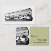 バイオリン 名刺 (正面/裏面)