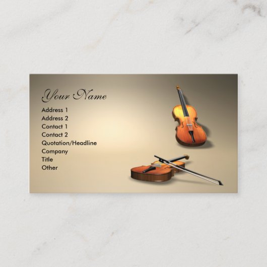 バイオリン 名刺 (正面)