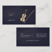 バイオリン 名刺 (正面/裏面)