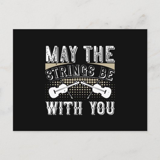 バイオリン – 弦があなたと一緒に ポストカード (正面)