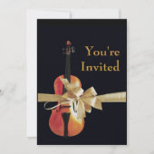 バイオリン 招待状 (正面)