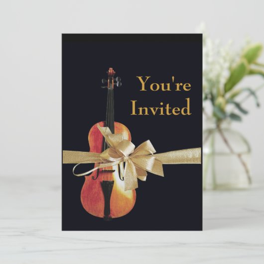 バイオリン 招待状 (スタンド正面)